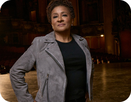 Woman on a theater stage